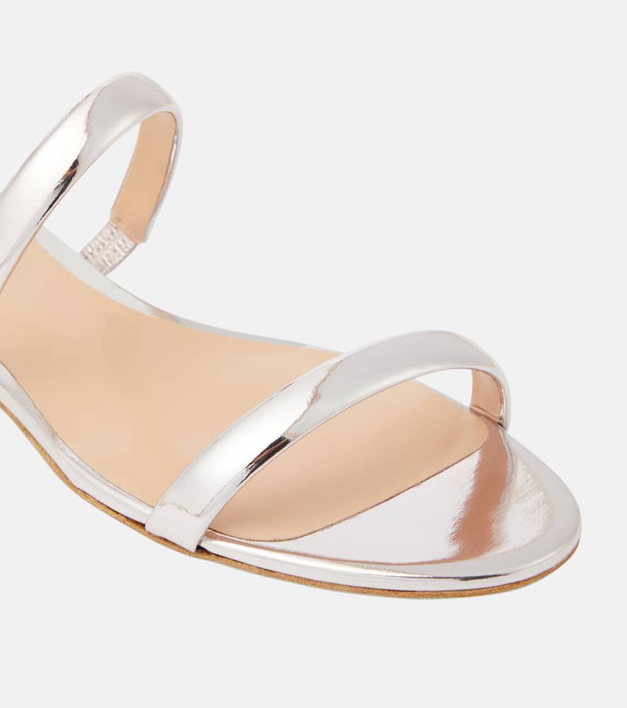 Rene Caovilla Cleo mirrored leather sandals