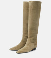 Khaite Marfa suede knee-high boots