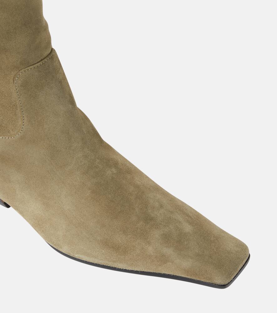 Khaite Marfa suede knee-high boots