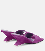 The Attico Cheope 60 suede mules