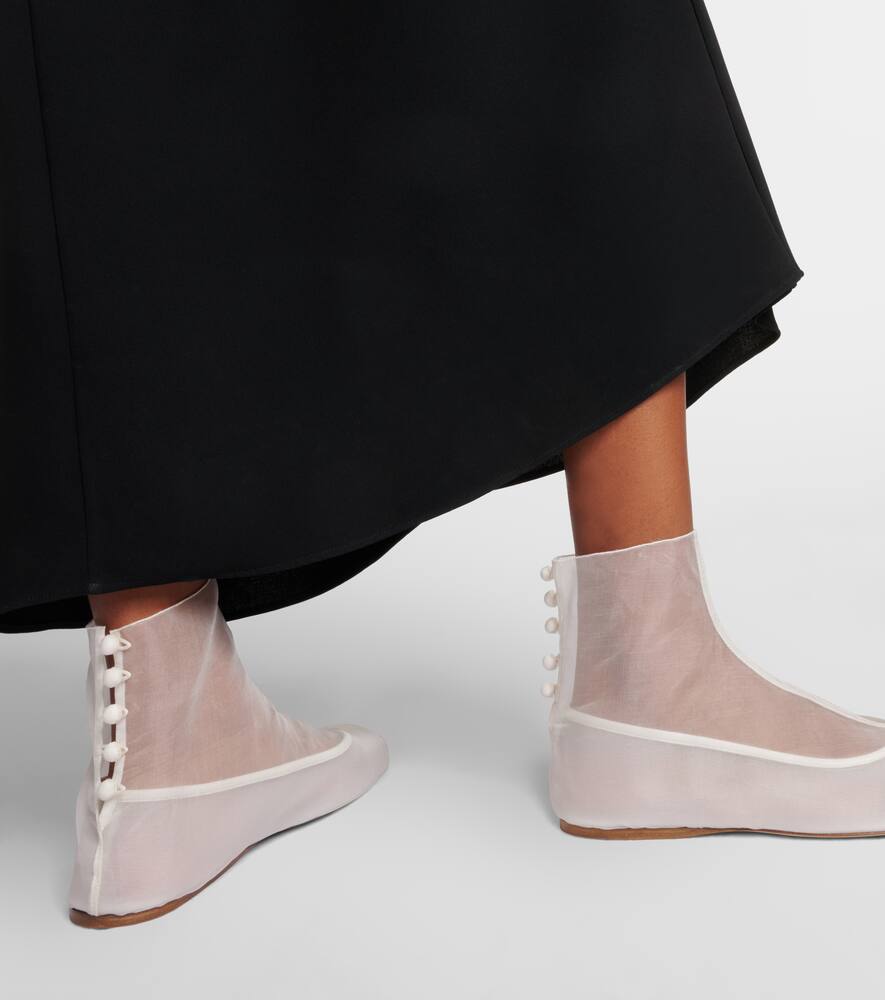 The Row Nymph organza ballet flats