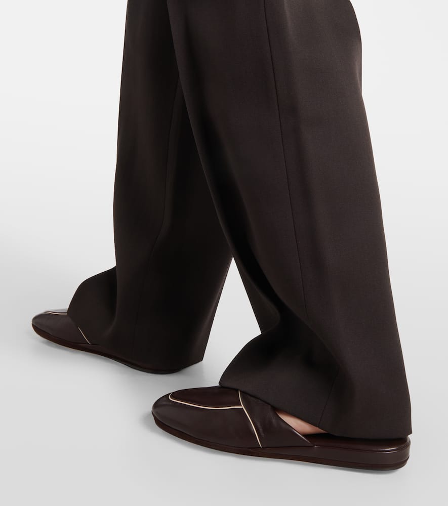 The Row Beck leather mules