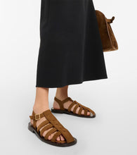 The Row Pablo suede fisherman sandals