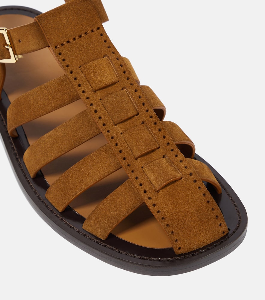 The Row Pablo suede fisherman sandals