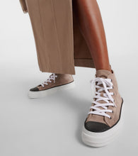 Brunello Cucinelli Monili-embellished high-top suede sneakers