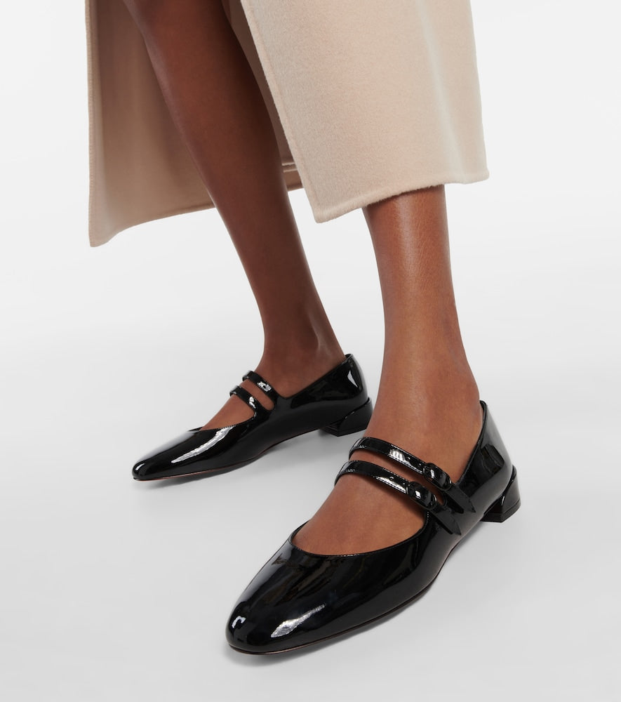Black Christian Louboutin Sweet Jane patent leather Mary Jane shoes - Ballerina Flats