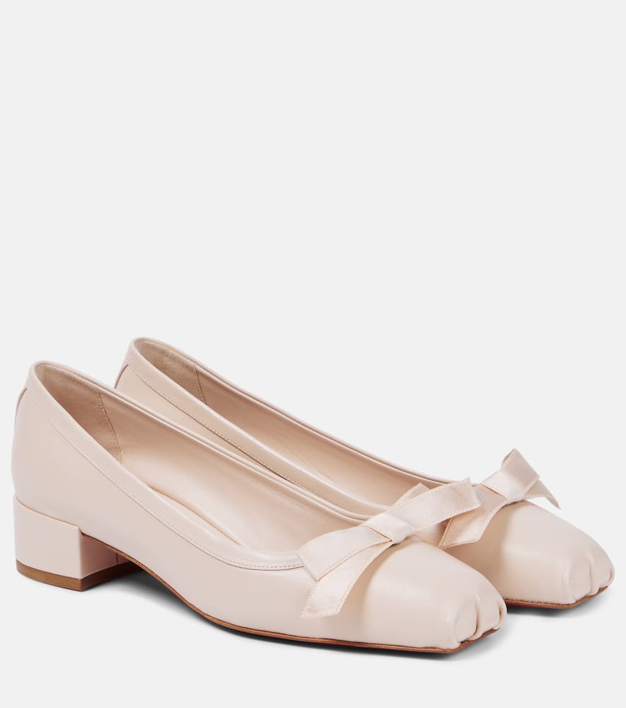 Christian Louboutin Mamaflirt bow-detail leather pumps