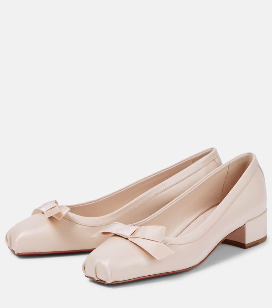 Christian Louboutin Mamaflirt bow-detail leather pumps
