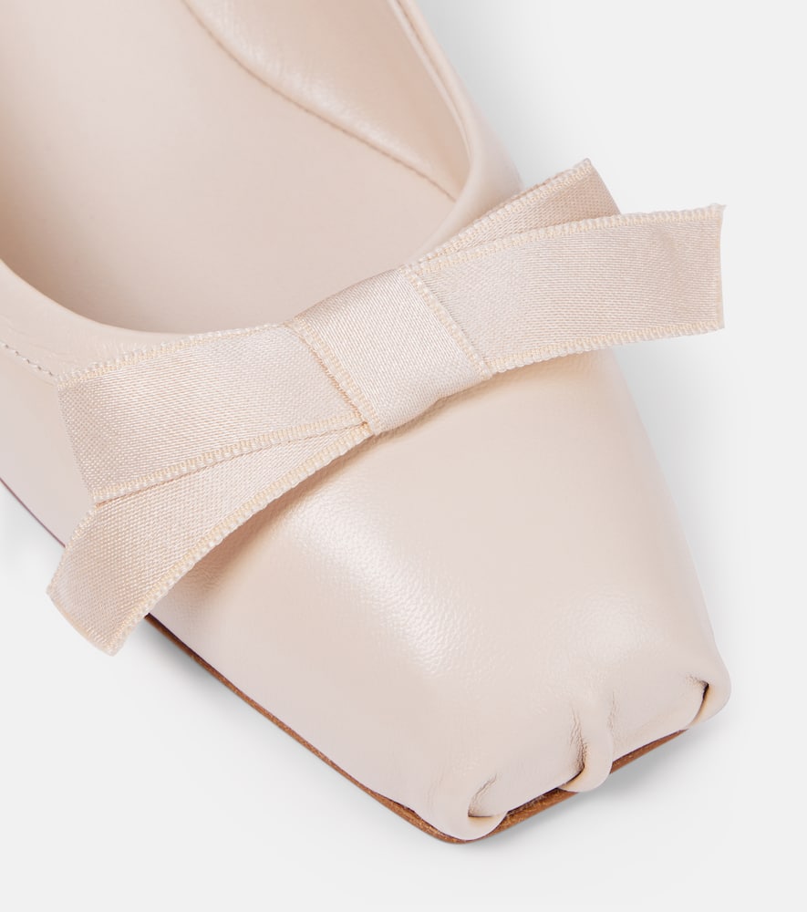 Christian Louboutin Mamaflirt bow-detail leather pumps