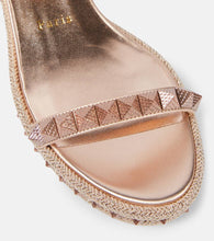 Christian Louboutin Pyra Clou leather espadrille wedges