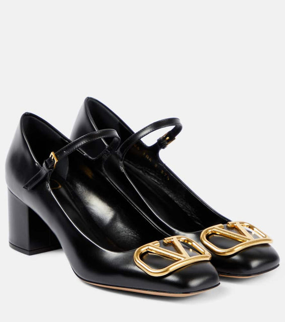 Valentino Garavani VLogo Signature leather Mary Jane pumps