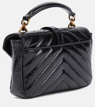 Saint Laurent College Mini metalass√É¬© leather shoulder bag