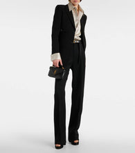 Saint Laurent College Mini metalass√É¬© leather shoulder bag