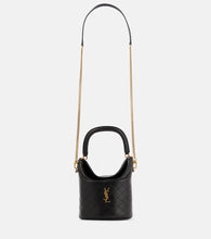 Saint Laurent Gaby leather bucket bag. Shop Saint Laurent Top-Handle Bags for women now.