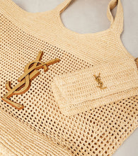 Saint Laurent Icare Maxi raffia tote bag