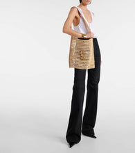 Saint Laurent Oxalis crochet raffia shoulder bag