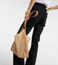 Saint Laurent Oxalis crochet raffia shoulder bag
