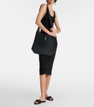 Saint Laurent Le 5 √É¬† 7 Medium raffia shoulder bag