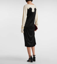 Maison Margiela Spliced gathered jersey midi dress