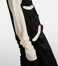 Maison Margiela Spliced gathered jersey midi dress