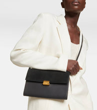 The Row Laurie suede and leather crossbody bag