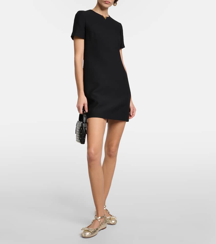 Valentino Garavani Rockstud metallic leather ballet flats