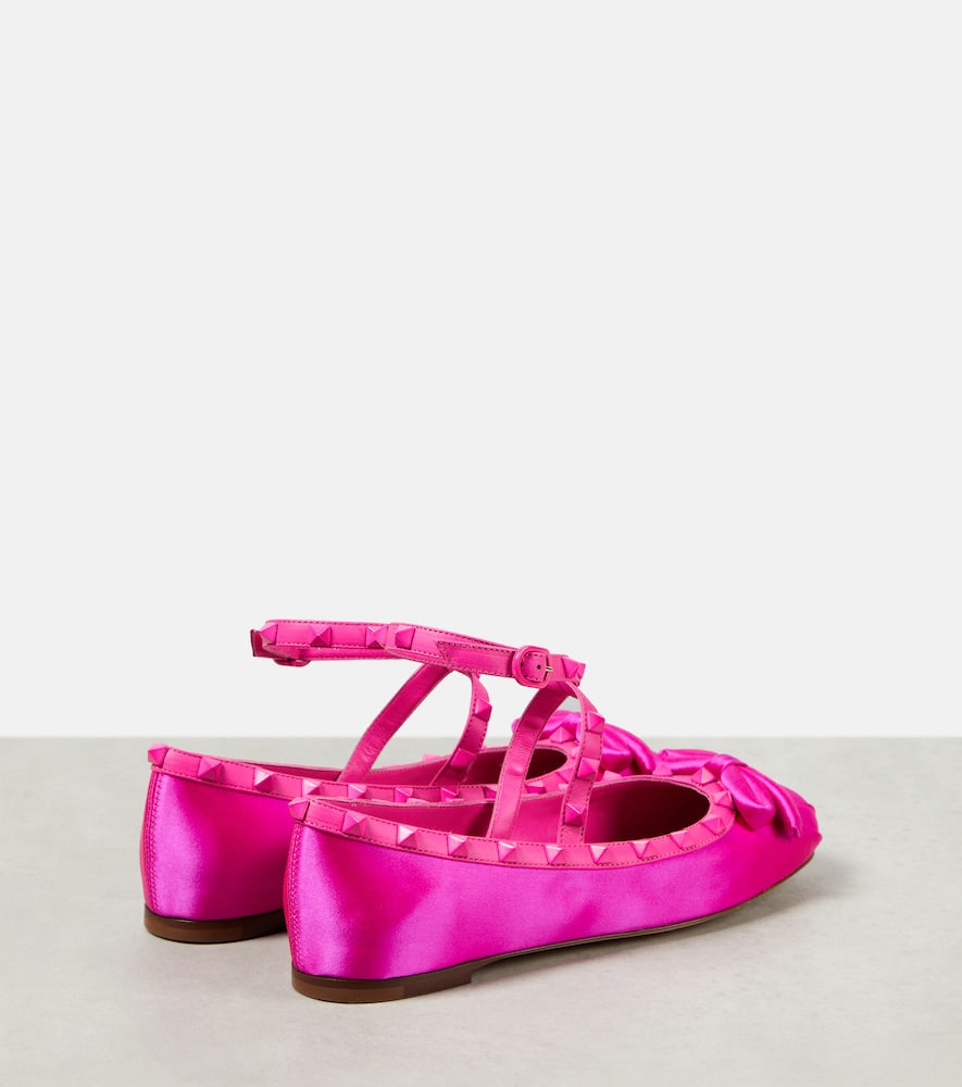 Valentino Garavani Rockstud embellished ballet flats
