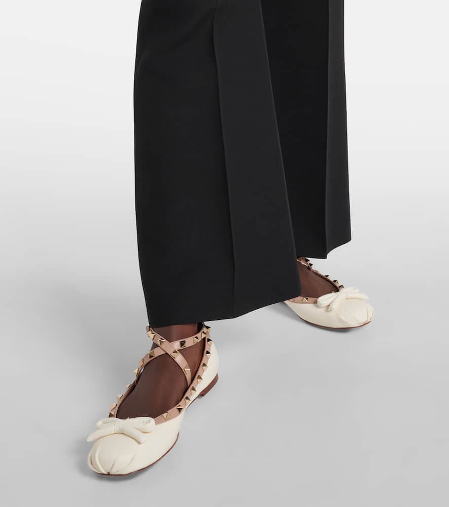 Valentino Garavani Rockstud leather ballet flats