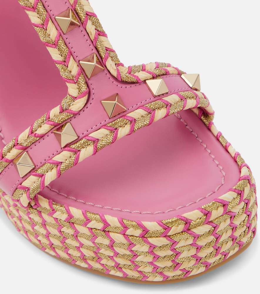 Valentino Garavani Rockstud wedge sandals