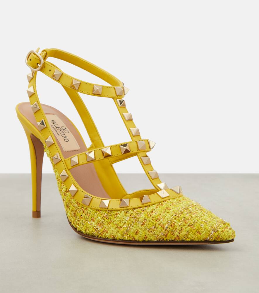 Valentino Garavani Rockstud Bouclé pumps