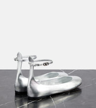 Valentino Garavani Tan-Go metallic leather ballet flats