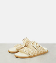 Valentino Garavani VLogo Signature raffia slides