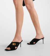 Balmain Uma suede mules