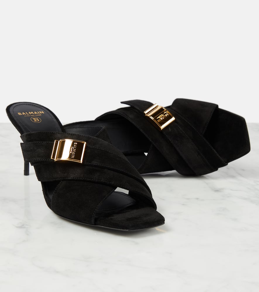Balmain Uma suede mules