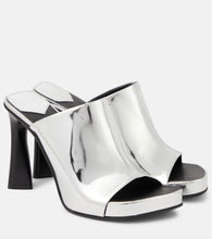 Stella McCartney Elsa mirrored faux leather sandals