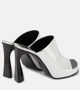 Stella McCartney Elsa mirrored faux leather sandals