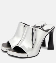 Stella McCartney Elsa mirrored faux leather sandals