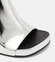 Stella McCartney Elsa mirrored faux leather sandals