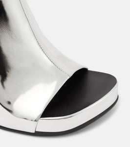 Stella McCartney Elsa mirrored faux leather sandals