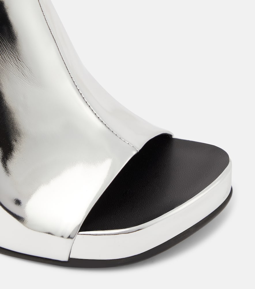 Stella McCartney Elsa mirrored faux leather sandals