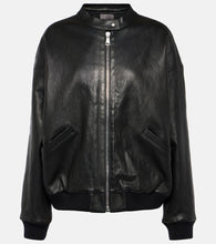 Stouls Pharrell leather bomber jacket - Stouls Pharrell 皮革飞行员夹克