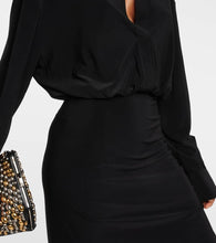 Norma Kamali Shirred jersey midi dress