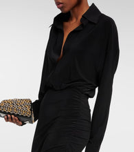 Norma Kamali Shirred jersey midi dress