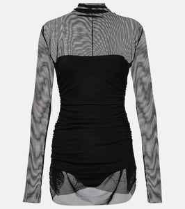 Norma Kamali Mesh minidress