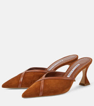 Manolo Blahnik Sahsia suede mules