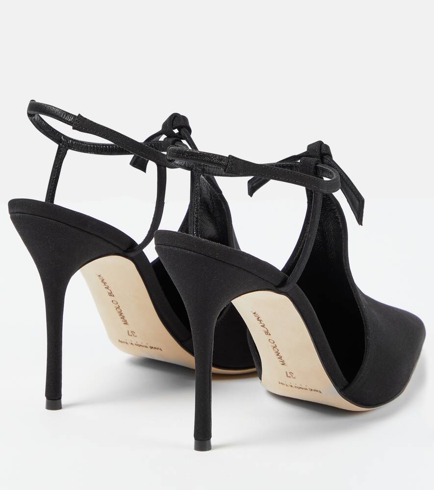 Manolo Blahnik Horna 105 bow-detail slingback pumps