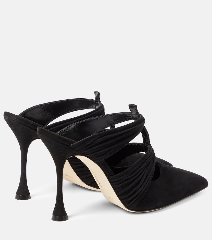 Manolo Blahnik Kerua suede mules