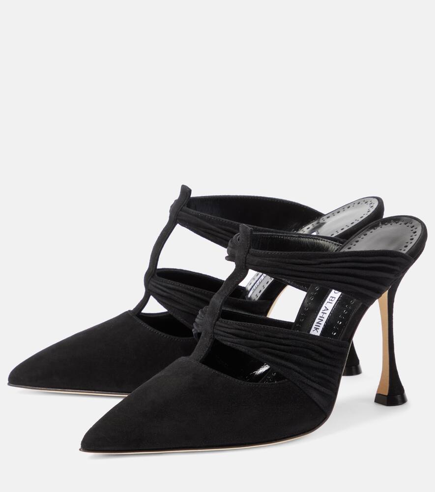 Manolo Blahnik Kerua suede mules