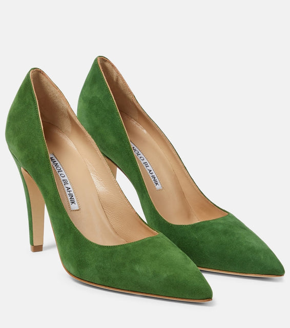 Manolo Blahnik Nelirapla suede pumps