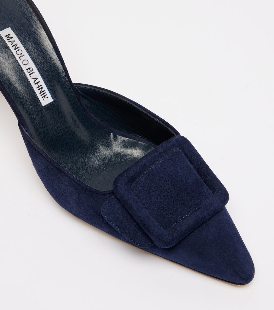 Manolo Blahnik Maysale 70 suede mules